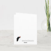 Zwarte kerstkaart feestdagen kaart (Achterkant)