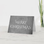 Zwarte kerstkaart feestdagen kaart<br><div class="desc">Kerstakbord Blackboard er uitzien als elegant handschrift Typografie Gray Black White Holiday Seierschalen</div>