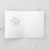 Zwarte kerstkaart feestdagen kaart (Binnen)