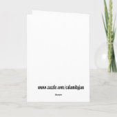 Zwarte kerstkaart helder blauw & witte ster feestdagen kaart (Achterkant)