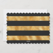 Zwarte kerstkaart met goudkleurige foto (Achterkant)