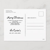 Zwarte kerstkardinaal met lab - Cute Labrador Dog Feestdagenkaart (Achterkant)