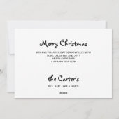 Zwarte kerstkardinaal met lab - Cute Labrador Dog Feestdagenkaart (Achterkant)