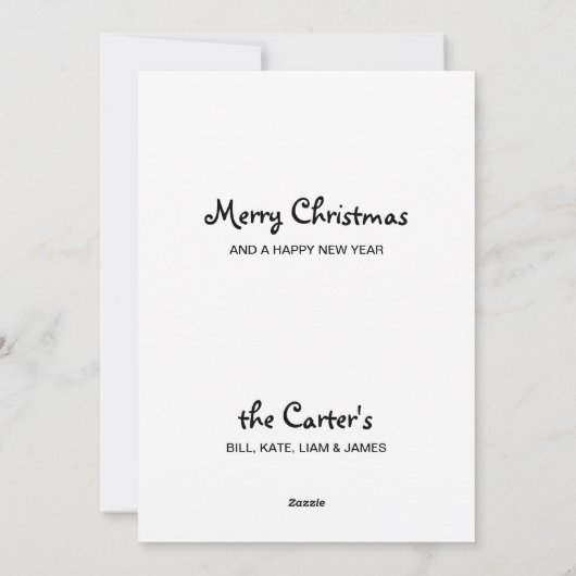 Zwarte kerstkardinaal van het Laboratorium - Labra Feestdagenkaart (Achterkant)