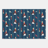 Zwarte Kerstkat Inpakpapier Vel (Voorkant 3)