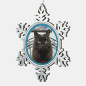 Zwarte Kerstkat Ornament (Rechts)