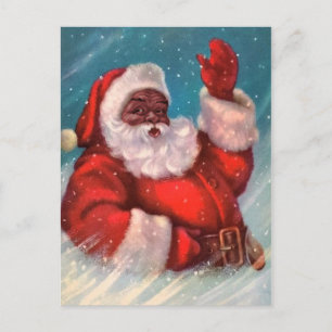 Zwarte kerstkerstkerstBriefkaart Briefkaart