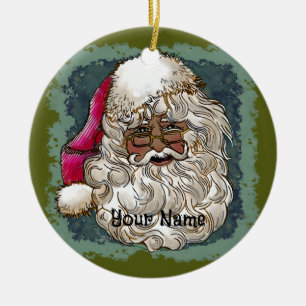 Zwarte kerstkerstkerstkerstkerstkerstkerstkerstker keramisch ornament