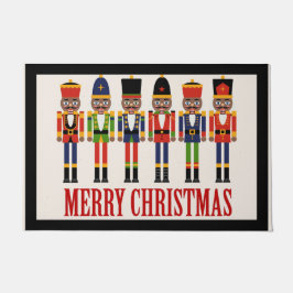 Zwarte kerstklep voor Nutkraker Deurmat