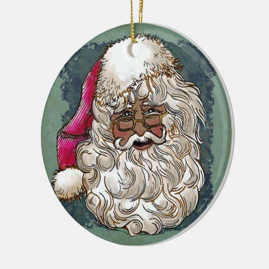 Zwarte Kerstman aangepaste ornamenten (Links)