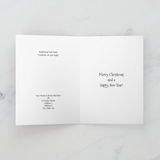 Zwarte kerstman en zak met cadeaus personaliseren  kaart (Binnen)