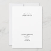 Zwarte Kerstman in Sleigh, Gifts Flat Kaart Person (Achterkant)