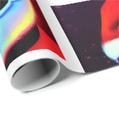 Zwarte kerstman, jolly saint Nic Kerstmis Cadeaupapier (Rol Hoek)