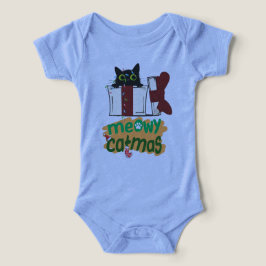 Zwarte Kerstman Kat Verward In Kerstboom Lichten