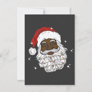 Zwarte Kerstman Kerstmis Zwarte Geschiedenis Kerst Kaart