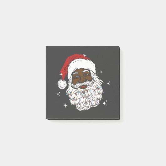 Zwarte Kerstman Kerstmis Zwarte Geschiedenis Kerst Post-it® Notes (Voorkant)