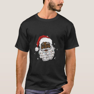 Zwarte Kerstman Kerstmis Zwarte Geschiedenis Kerst T-shirt