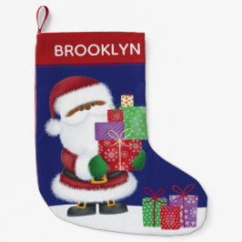 Zwarte Kerstman Kleine Kerstsok