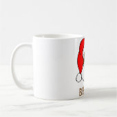 Zwarte Kerstman Koffiemok (Links)