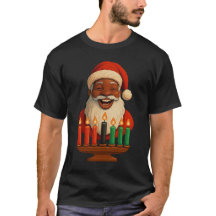 Zwarte Kerstman Kwanzaa Shirt | Afro-Amerikaanse K