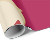 Zwarte Kerstman met cadeaus Cadeaupapier (Rol Hoek)