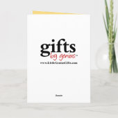 Zwarte Kerstman met cadeaus Feestdagen Kaart (Achterkant)