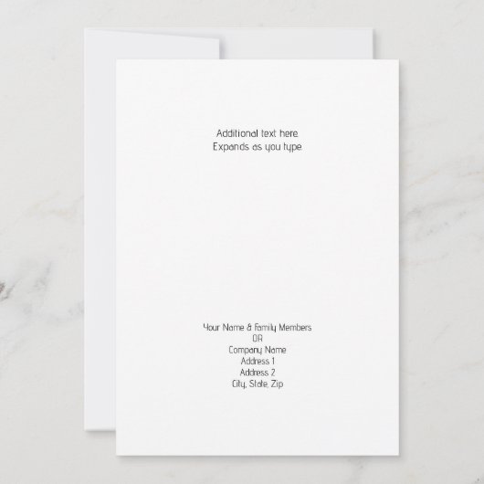 Zwarte Kerstman met open haard Flat Kaart Personal (Achterkant)