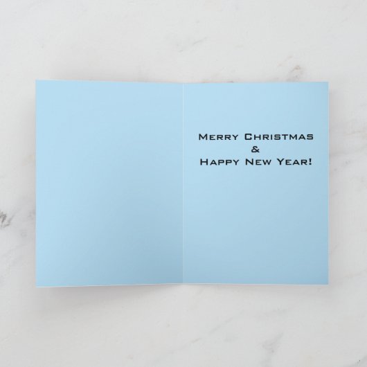 Zwarte Kerstman met rendier Feestdagen Kaart (Binnen)