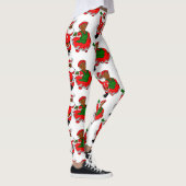 zwarte kerstman mevrouw claus leggings (Rechts)