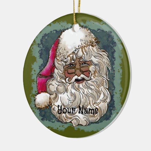 Zwarte Kerstman ornamenten (Links)