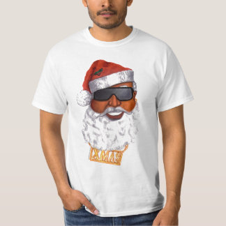 Zwarte Kerstman T-shirt
