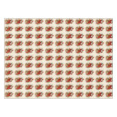 zwarte kerstman tafelkleed (Voorkant (Horizontaal))