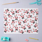 Zwarte kerstman tissuepapier (Craft)