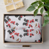 Zwarte kerstman tissuepapier (Geschenk)