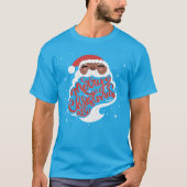Zwarte Kerstman | Vrolijk kerstfeest T-shirt (Voorkant)