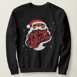 Zwarte Kerstman | Vrolijk kerstfeest Trui
