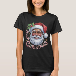 Zwarte Kerstman Zalig Kersthemd Afrikaans Am T-shirt