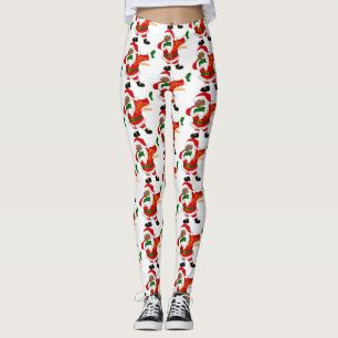 zwarte kerstmanvis leggings
