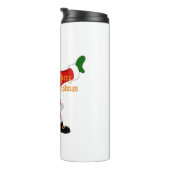 zwarte kerstmanvis thermosbeker (Geroteerd rechts)