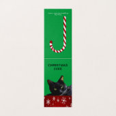 Zwarte kerstmis 20XX op Snowflakes Tent Kaart (Buitenkant ongevouwen)