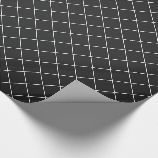 Zwarte Kerstmis Cadeaupapier (Hoek)