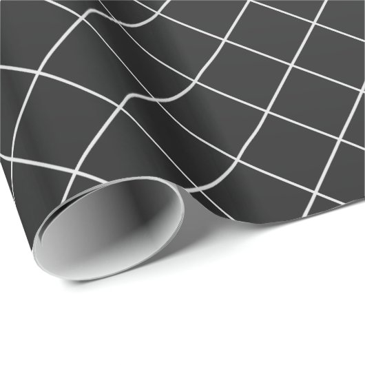 Zwarte Kerstmis Cadeaupapier (Rol Hoek)