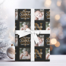 Zwarte Kerstmis Calligraphy Familie 2 foto