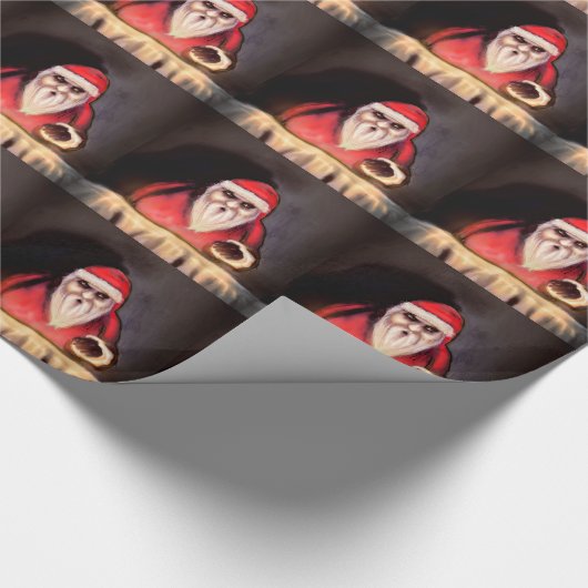 Zwarte Kerstmis: De kerstman is hier Cadeaupapier (Hoek)