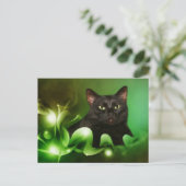 Zwarte Kerstmis Feestdagenkaart (Staand voorkant)