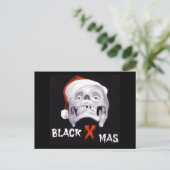 ZWARTE KERSTMIS FEESTDAGENKAART (Staand voorkant)