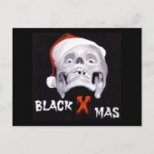 ZWARTE KERSTMIS FEESTDAGENKAART (Voorkant)