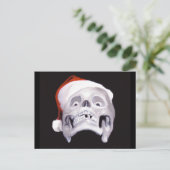 ZWARTE KERSTMIS FEESTDAGENKAART (Staand voorkant)