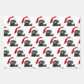 Zwarte Kerstmis Inpakpapier Vel (Voorkant 3)