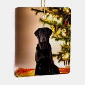 Zwarte Kerstmis Keramisch Ornament (Rechts)